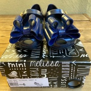 Mini Melissa Girls shoe (Mary Jane ) size 6 Navy Blue